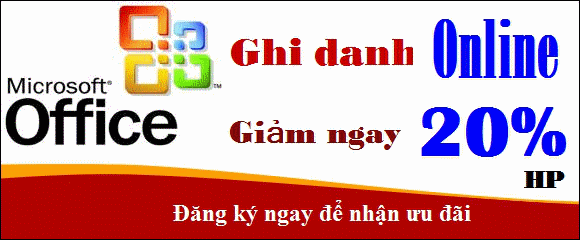 Đăng ký Online giảm ngay 20% học phí